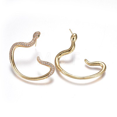 Brass Studs Earrings KK-I648-12G-1