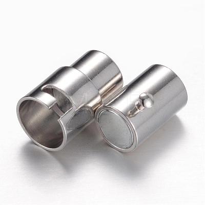 Brass Locking Tube Magnetic Clasps X-MC077-1