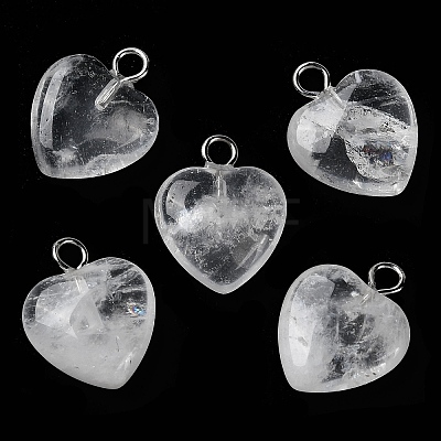 Natural Quartz Crystal Pendants G-E603-01P-10-1