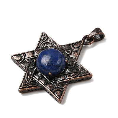 Dyed Natural Lapis Lazuli Pendants G-A297-06R-20-1