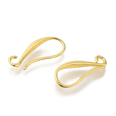 Rack Plating Brass Earring Hooks KK-C081-10G-1