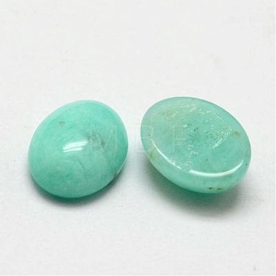 Oval Natural Amazonite Cabochons G-O147-02A-1