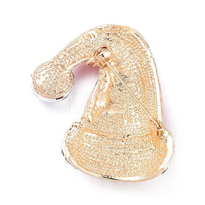 Golden Plated Alloy Brooches JEWB-L011-003G-1
