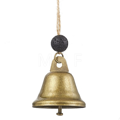 Iron Bell Pendant Decorations HJEW-JM02178-02-1