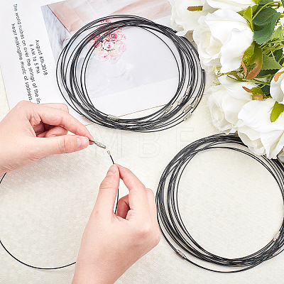 Unicraftale Stainless Steel Wire Necklace Cord DIY Jewelry Making TWIR-UN0001-03A-24-1