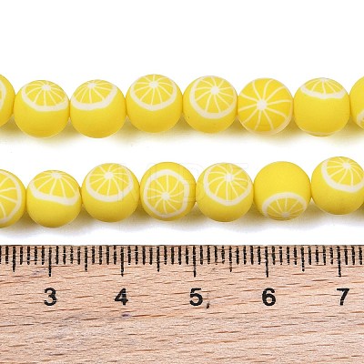 Handmade Polymer Clay Beads Strands PY-CBAEC33-02P-1