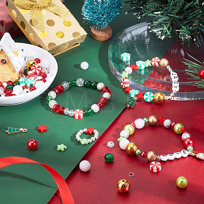   DIY Christmas Bracelet Making Kits DIY-PH0008-81-1