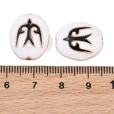 Brass Enamel Beads KK-CBA7BFE-01G-01-1