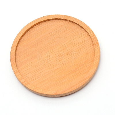Bamboo Round Plant Saucer AJEW-WH0188-45D-1