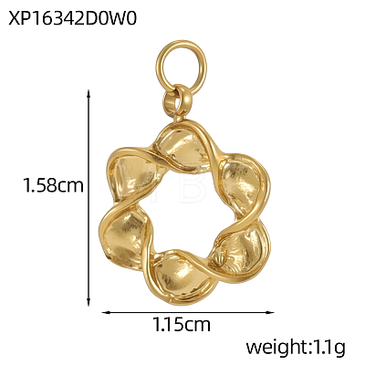 304 Stainless Steel Charms SA-OY001-02G-1