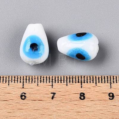 Handmade Evil Eye Lampwork Beads LAMP-T021-16F-1