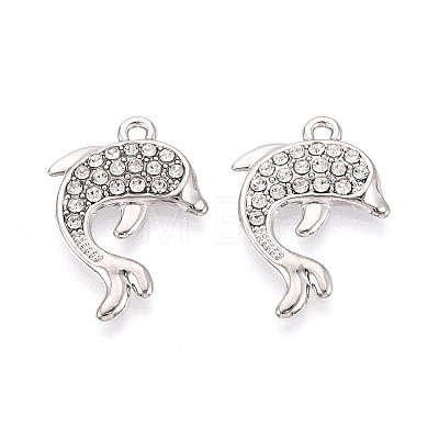 Alloy & Crystal Rhinestone Pendants PALLOY-T095-11P-1