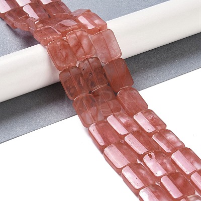 Cherry Quartz Glass Beads Strands G-M420-M05-02-1