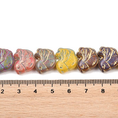 Baking Paint Glass Beads Strands GLAA-F133-05-1
