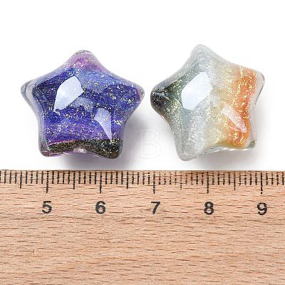 Gradient Color Transparent Resin Beads RESI-C073-12-1