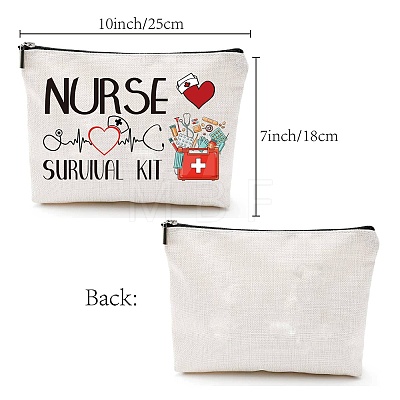 Custom Polycotton Canvas Stroage Bags ABAG-WH0029-105-1