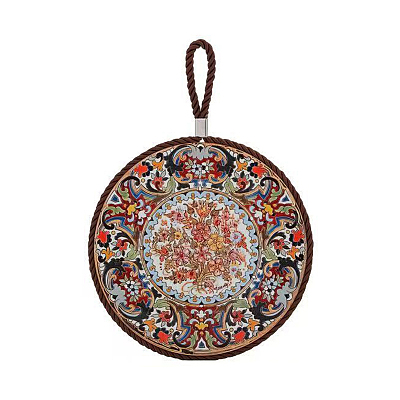 Flat Round with Mandala Pattern Ceramic Cup Coaster PW-WGE77FC-05-1