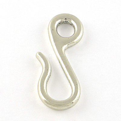Tibetan Style Alloy Hook and S-Hook Clasps TIBEP-Q058-07AS-LF-1