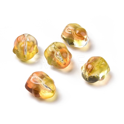 Transparent Czech Glass Beads GLAA-G079-03F-1