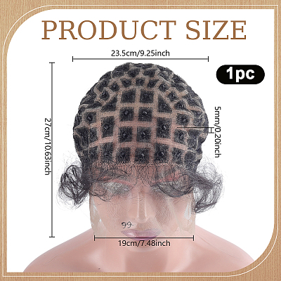 Fibre Wig Hair DIY-WH0750-332A-1
