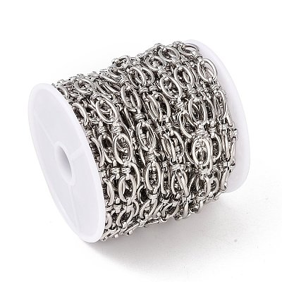 304 Stainless Steel Oval Link Chains CHS-E023-09P-1