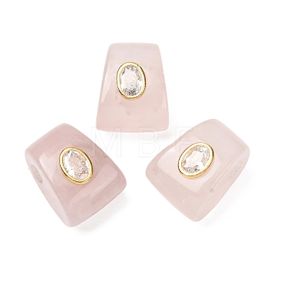 Natural Rose Quartz European Beads GG-CBA9389-02H-1