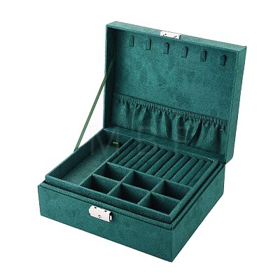 Velvet & Wood Jewelry Boxes VBOX-I001-02C-1