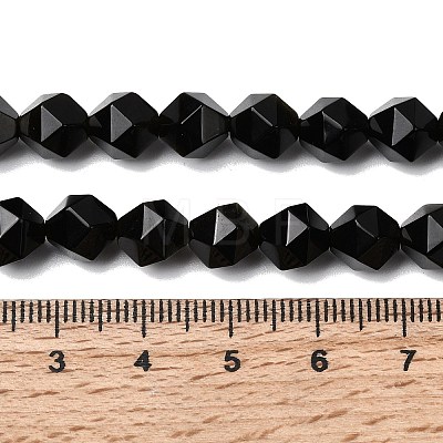 Natural Golden Sheen Obsidian Beads Strands G-Z119-A10-02-1