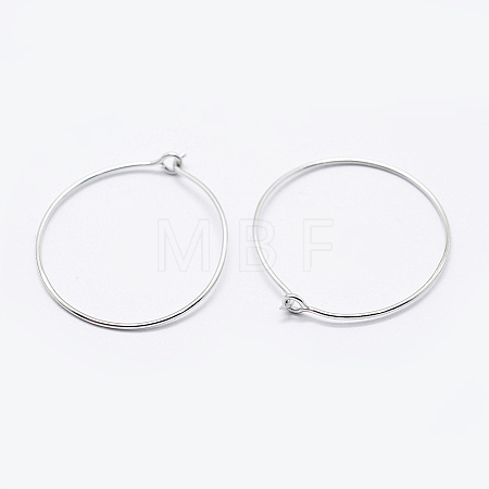 925 Sterling Silver Earring Hoop STER-K167-066S-1