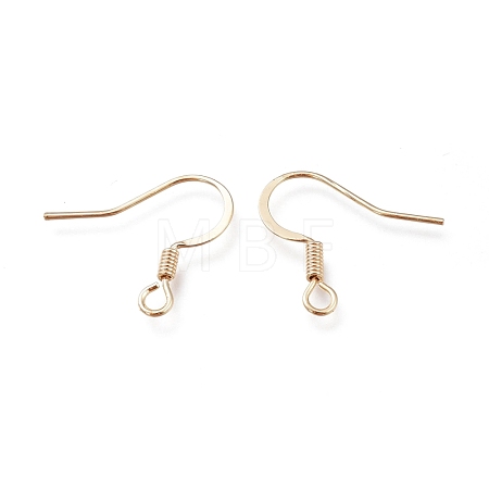 Brass Earring Hooks KK-H102-01G-1