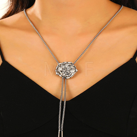 Adjustable Alloy Pendant Lariat Necklaces for Women FS-WGF503A-01-1
