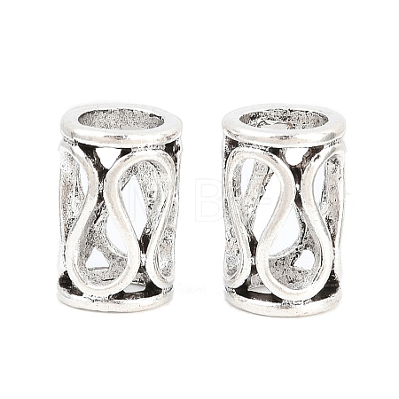 Tibetan Style Alloy European Beads FIND-D041-02AS-1