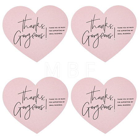 1 Bag Coated Paper Thank You Greeting Card DIY-FS0007-87-1