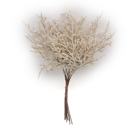 Plastic Artificial Frost Leaves for Wedding Christmas Decoration PW-WG0DC57-07-1