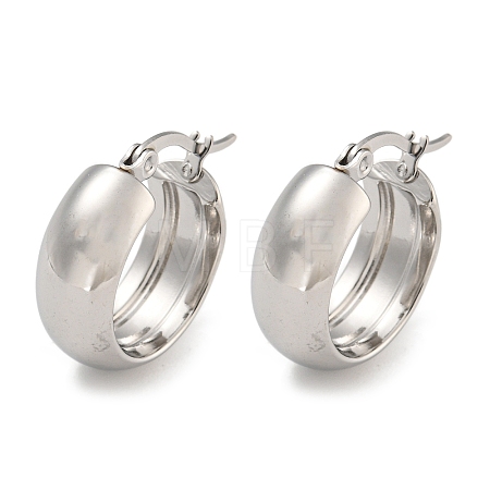 Tarnish Resistant 202 Stainless Steel Hoop Earrings EJEW-H003-38P-05-1