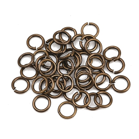 Brass Open Jump Rings KK-NH0012-01B-AB-1