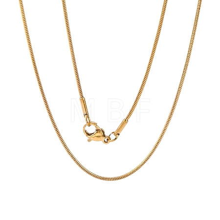 304 Stainless Steel Snake Chains Necklaces STAS-O057-21-1