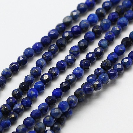 Natural Lapis Lazuli Bead Strands X-G-A129-2mm-22-1