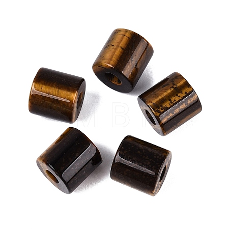 Natural Tiger Eye European Beads G-P520-05C-1