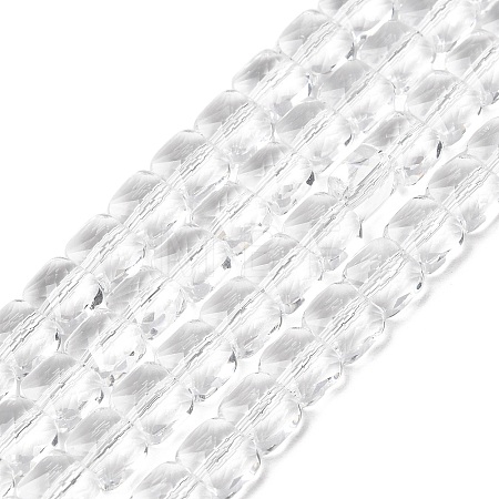 Transparent Glass Beads Strands X-GLAA-L050-A18-1