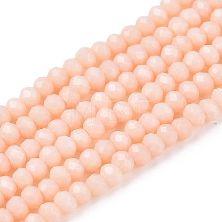 Opaque Solid Color Imitation Jade Glass Beads Strands LS-EGLA-A044-P1mm-D05-1