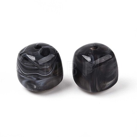 Opaque Acrylic Beads OACR-ZX006-33N-1