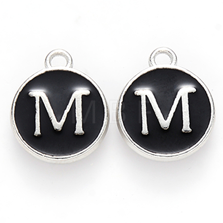 Platinum Plated Alloy Charms ENAM-S118-02M-P-1