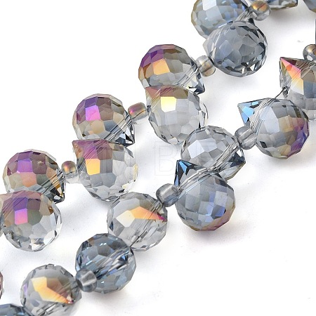 Electroplate Glass Beads Strands EGLA-D030-17S-1