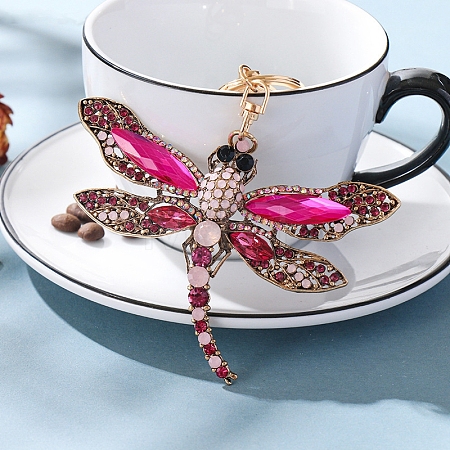 Alloy Rhinestone Keychain PW-WGCC421-03-1