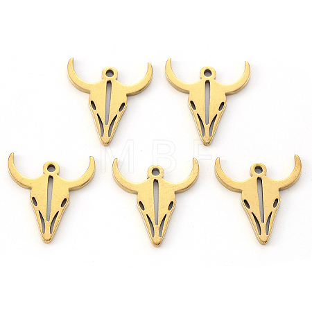 PVD Vacuum Plating 304 Stainless Steel Charms X-STAS-N092-52G-1