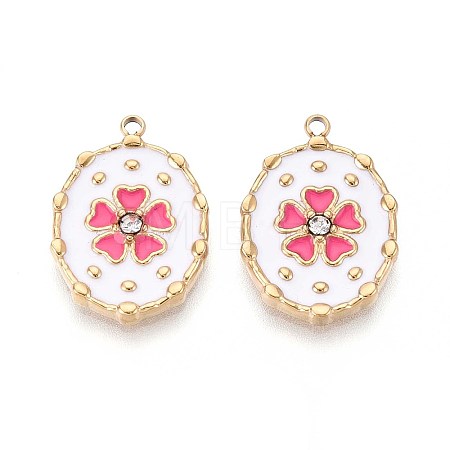 Ion Plating(IP) 304 Stainless Steel Rhinestone Pendants STAS-N109-251A-G-1
