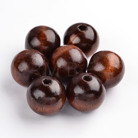 Natural Wood Beads X-TB25MMY-6-1