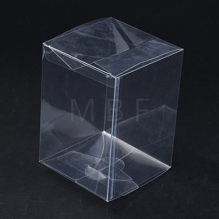 Rectangle Transparent Plastic PVC Box Gift Packaging CON-F013-01J-1