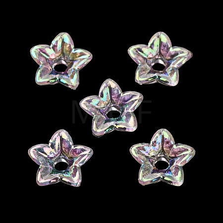 Transparent Acrylic Bead Caps AC-CBA1E6C-06C-08-1